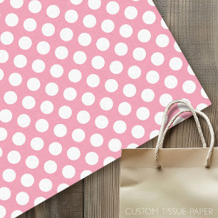 Papier Mousseline Motif à points polka mignon avec points blancs