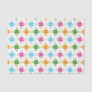 Papier Mousseline Motif à roue couleur vive