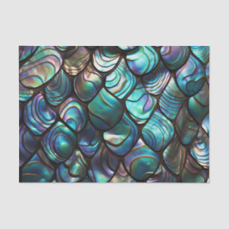 Papier Mousseline Motif Abstrait Abalone Shell