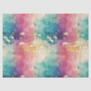 Papier Mousseline Motif Abstrait de Pissenlit Vintage (4)