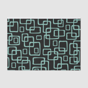 Papier Mousseline Motif Abstrait moderne rétro du milieu du siècle