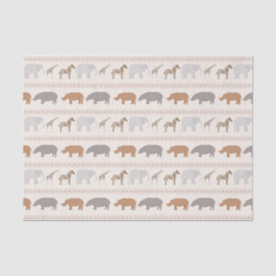 Papier Mousseline Motif africain 1 d'animaux
