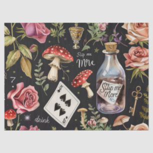 Papier Mousseline Motif Alice au Pays des Merveilles