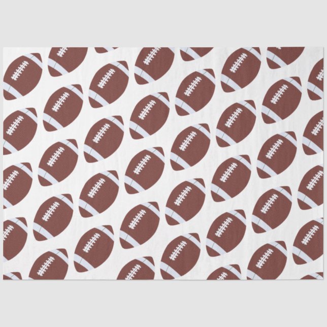 Papier Mousseline Motif américain de football Gridiron Ball (Recto)