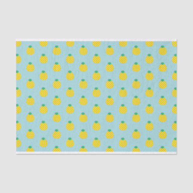 Papier Mousseline Motif ananas (Recto)