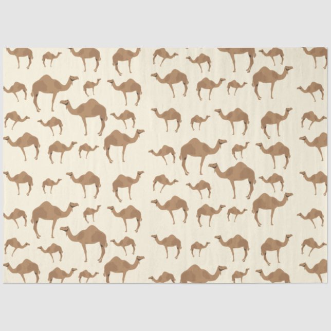 Papier Mousseline Motif animal chameau (Recto)