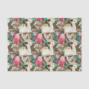 Papier Mousseline Motif animal tropical