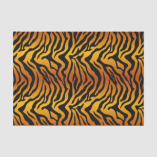 Papier Mousseline Motif animalier rayé tigre tendance