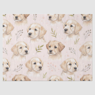 Papier Mousseline Motif aquarelle de chiot adorable (2)