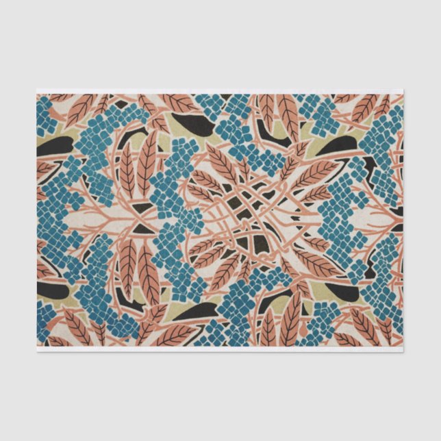 Papier Mousseline Motif Art Nouveau #12 (Recto)