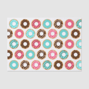 Papier Mousseline Motif Assorti Donuts