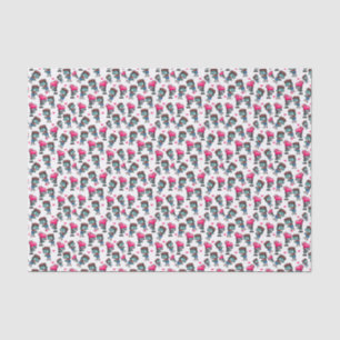 Papier Mousseline Motif avec de mignonnes filles Zombies, garçons et