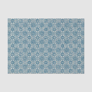 Papier Mousseline Motif bleu turquoise de noeud celtique
