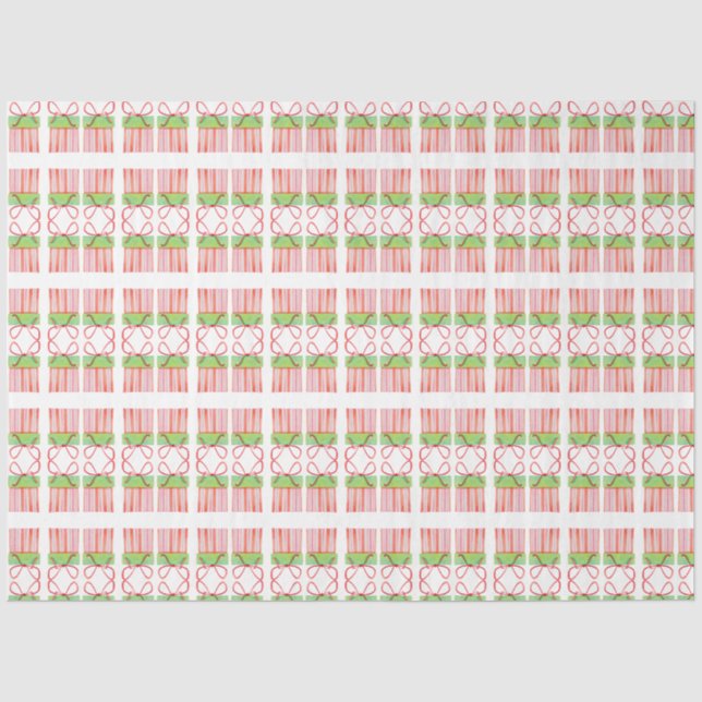 Papier Mousseline Motif boîte cadeau de vacances (Recto)