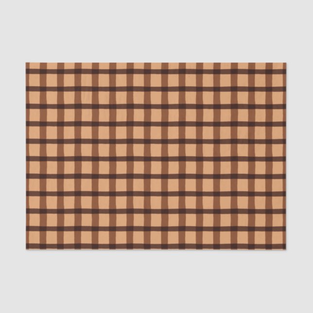 Papier Mousseline Motif Brown à froid (Recto)