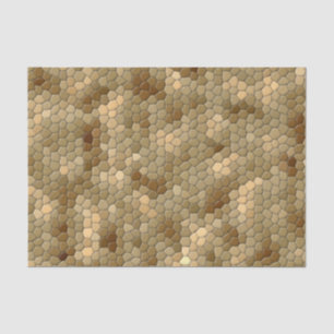 Papier Mousseline Motif Brown de peau de serpent