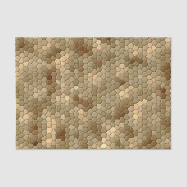 Papier Mousseline Motif Brown de peau de serpent (Recto)