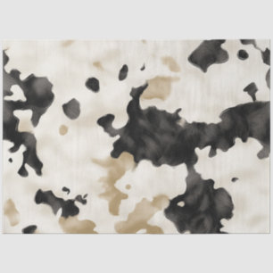Papier Mousseline Motif Brown noir blanc de découpage