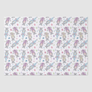 Papier Mousseline Motif Bunny Gnome de Pâques