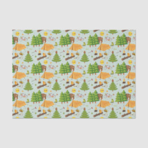 Papier Mousseline Motif campant