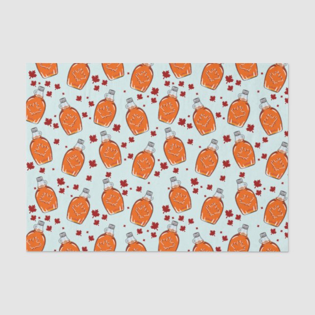 Papier Mousseline Motif canadien de sirop d'érable (Recto)