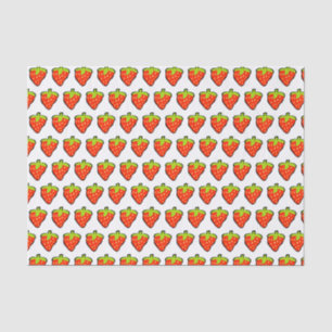 Papier Mousseline Motif Cartoon Fraises