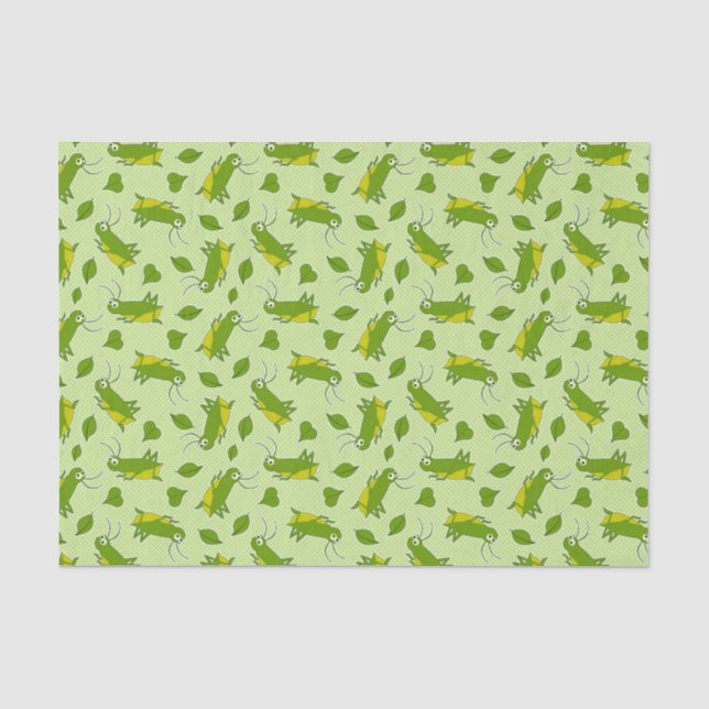 Papier Mousseline Motif chanceux de cricket (Recto)
