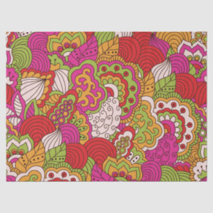 Papier Mousseline Motif chic de Boho de hippie de Bohème colorée de