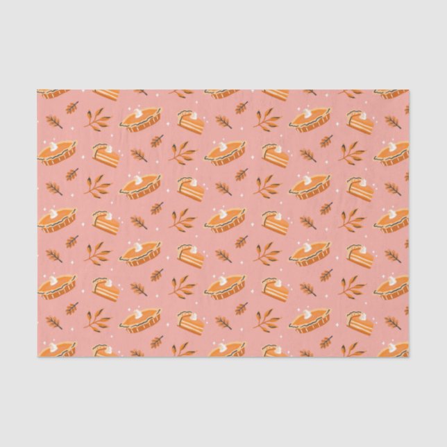 Papier Mousseline Motif citrouille (Recto)