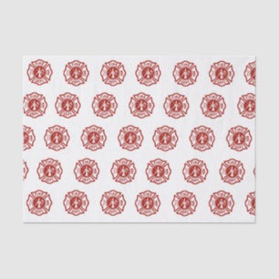 Papier Mousseline Motif classique de symbole de pompier