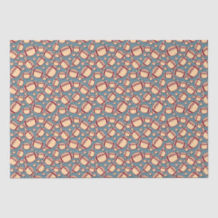 Papier Mousseline motif cool de football carrelé