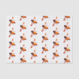 Papier Mousseline Motif d'abeilles au miel