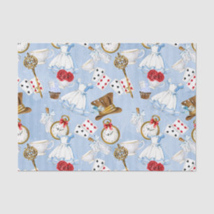 Papier Mousseline Motif d'Alice du pays des merveilles