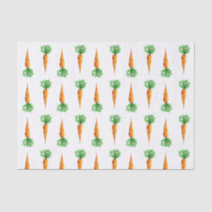 Papier Mousseline Motif d'aquarelle de carottes