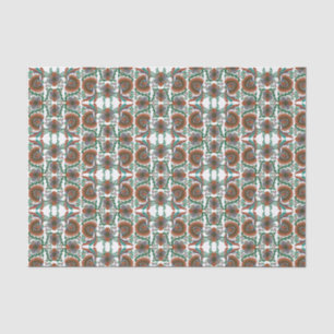 Papier Mousseline Motif d'art populaire fleuri estonien vintage