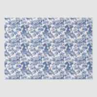 Motif Daschund Dog Blue Toile