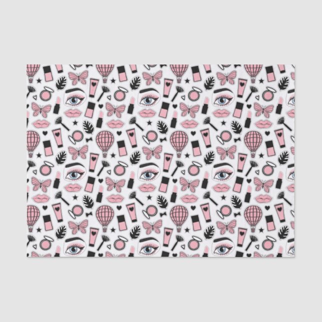 Papier Mousseline Motif d'autocollant de maquillage (Recto)