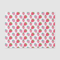 Motif de baies de fraises - rose | Rouge