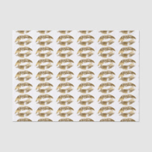Papier Mousseline Motif de baiser d'or