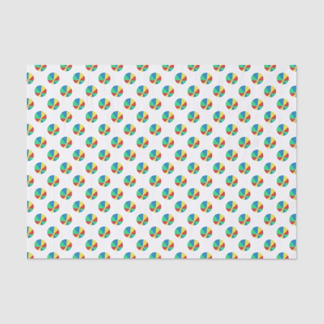 Papier Mousseline Motif de ballon de plage (Recto)