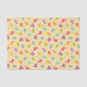 Papier Mousseline Motif de bébé avec les oiseaux mignons