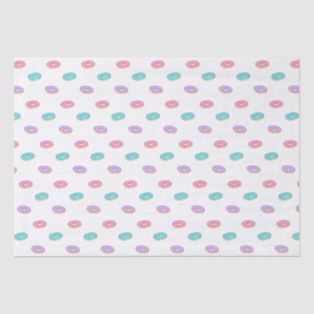 Papier Mousseline Motif de beignets mignon (Recto)