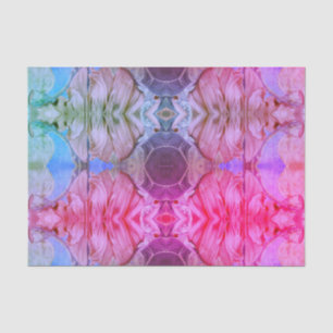 Papier Mousseline Motif de Boho de couleur Abstraite d'aquarelle ros
