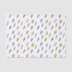 Papier Mousseline Motif de boulon de foudre à doodle mignon