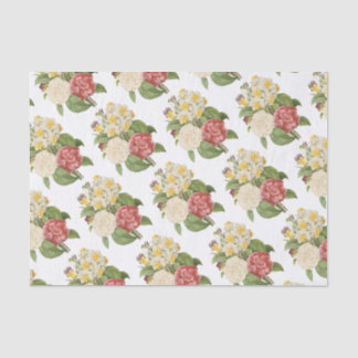Papier Mousseline Motif de bouquet de fleurs