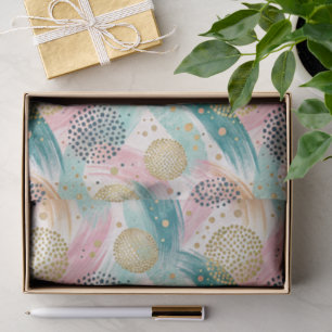 Papier Mousseline Motif de brosse et de point Abstrait - Accents Gol