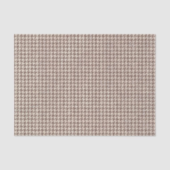 Papier Mousseline Motif de brun de pied-de-poule (Recto)