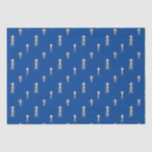 Motif de calmar bleu profond