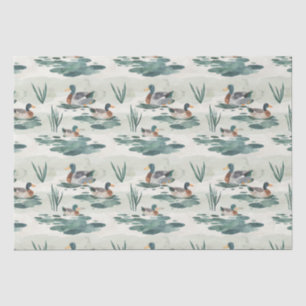 Papier Mousseline Motif de canards mignons