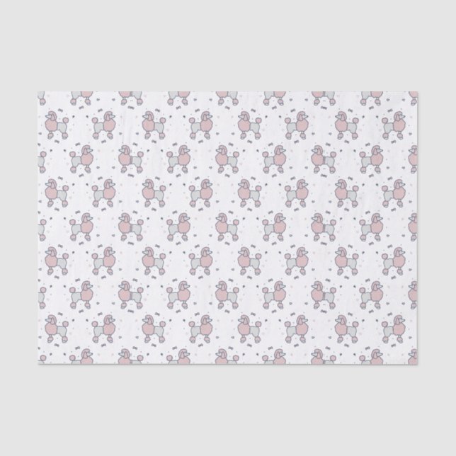 Papier Mousseline Motif de canicules Fluffy Rose (Recto)